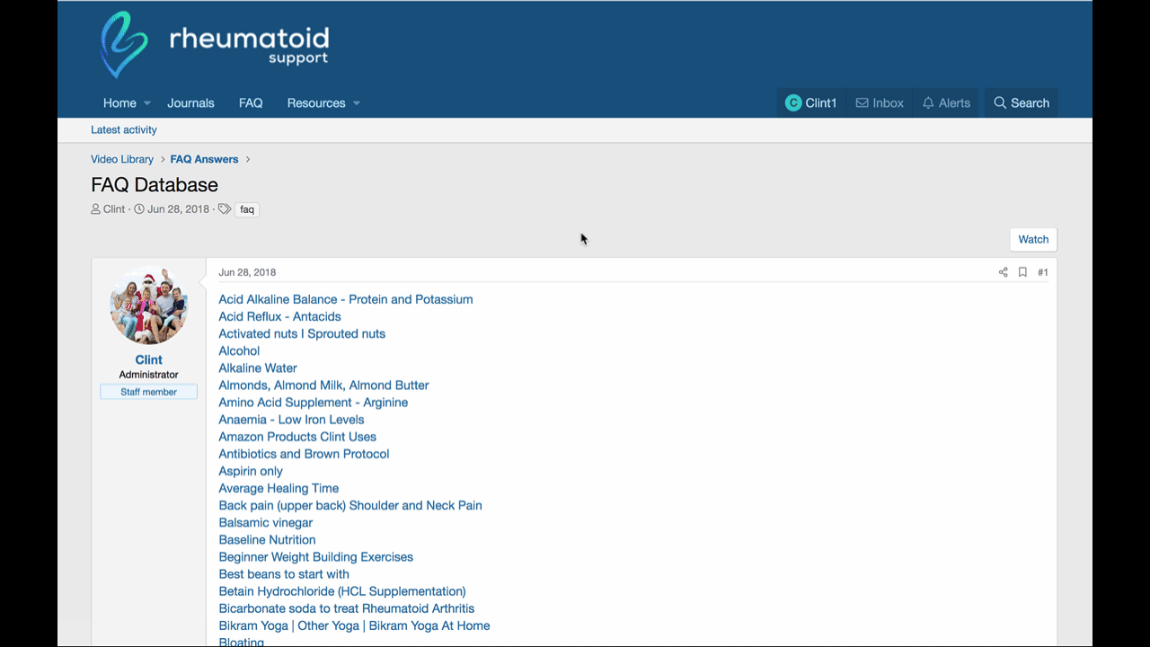Rheumatoid Support Video Library Animated Gif smaller