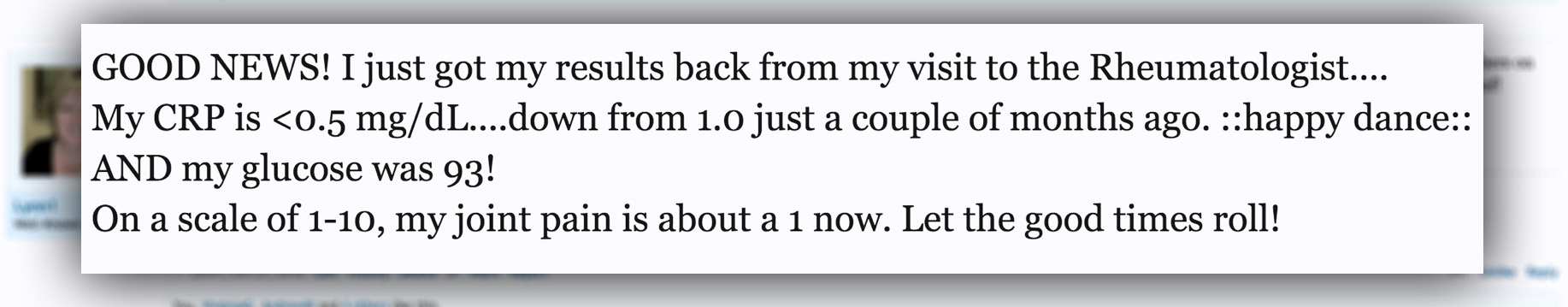 Rheumatoid Support Testimonial Clip4